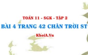 Bài 4 trang 42 Toán 11 Tập 2 Chân trời sáng tạo